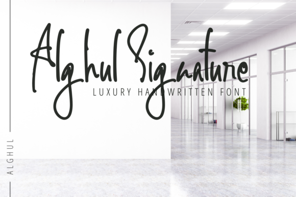 Alghul Signature: A Font for Creative Expression