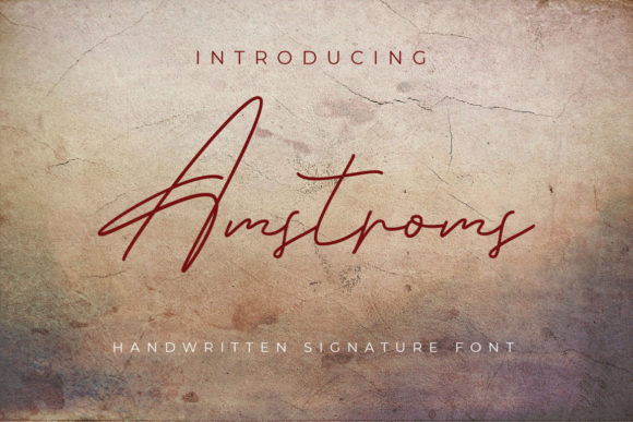 Amstroms: A Charming Script Font