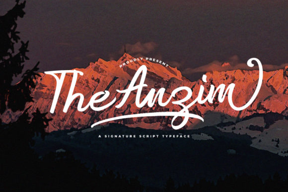 Anzim: A Handwritten Font for Elegant Design