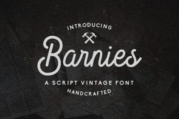 Barnies: A Vintage Script Font for Creative Projects