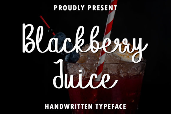 Blackberry Juice Font for Business Branding