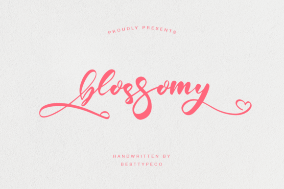 Blossomy: A Flowing Script Font