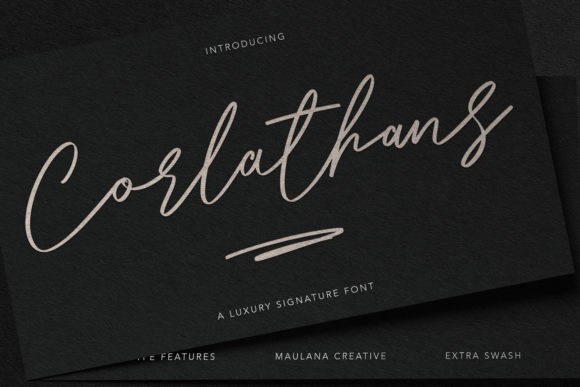 Corlathans: A Luxurious Script Font