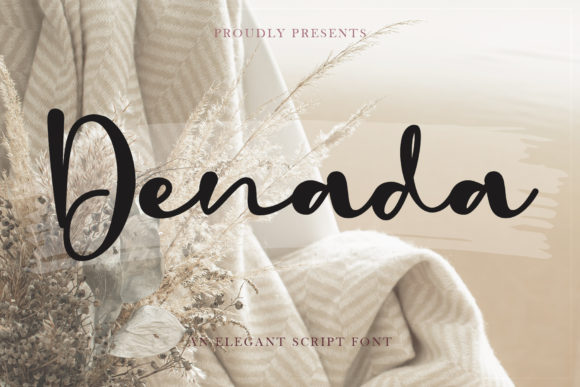 Denada Font: Elegant Script for Editorial Design
