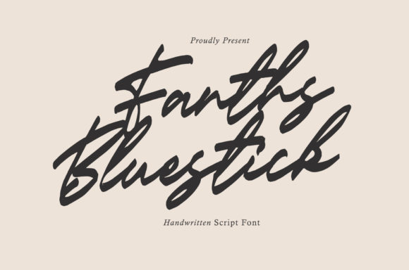 Fanths Bluestick: A Stylish Script Font