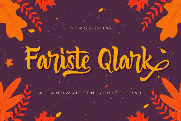 Fariste Qlark: A Flowing Script Font