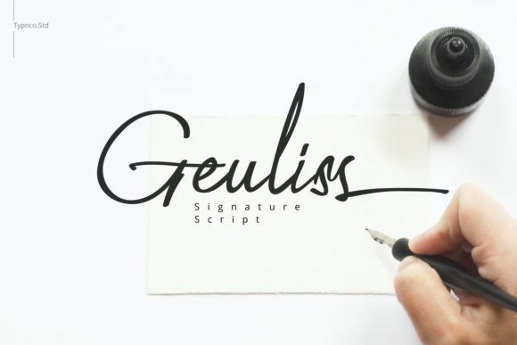 Geuliss: A Stylish Script Font for Campaign Design
