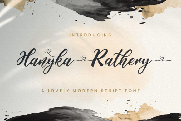 Hanyka Rathery: A Romantic Script Font