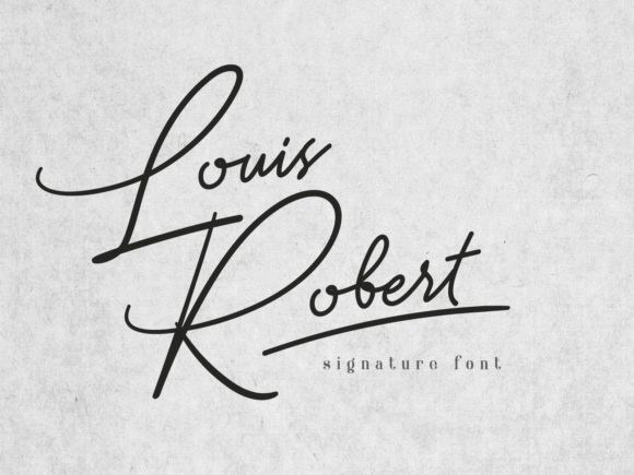 Louis Robert Font for Elegant Design