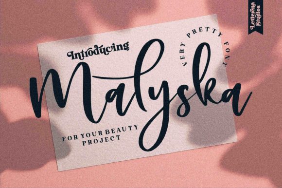 Malyska: A Romantic Font for Web Design