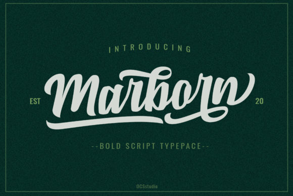 Marborn: A Vintage Handwritten Font