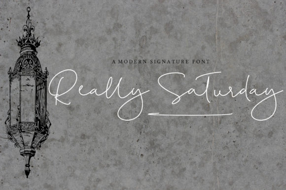 Really Saturday Font: Elegant Script for Digital Marketing