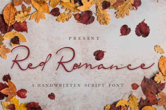 Red Romance: A Script Font for Bold Design