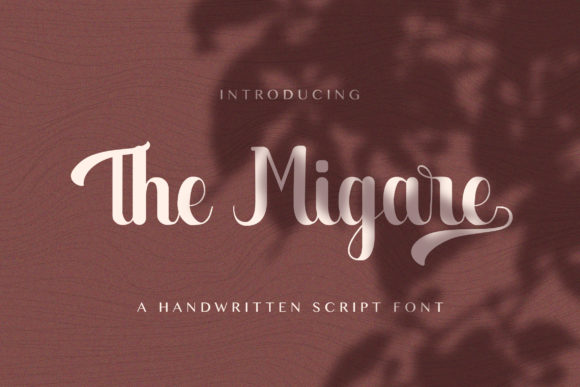 The Migare: A Flowing Font for Creative Campaigns